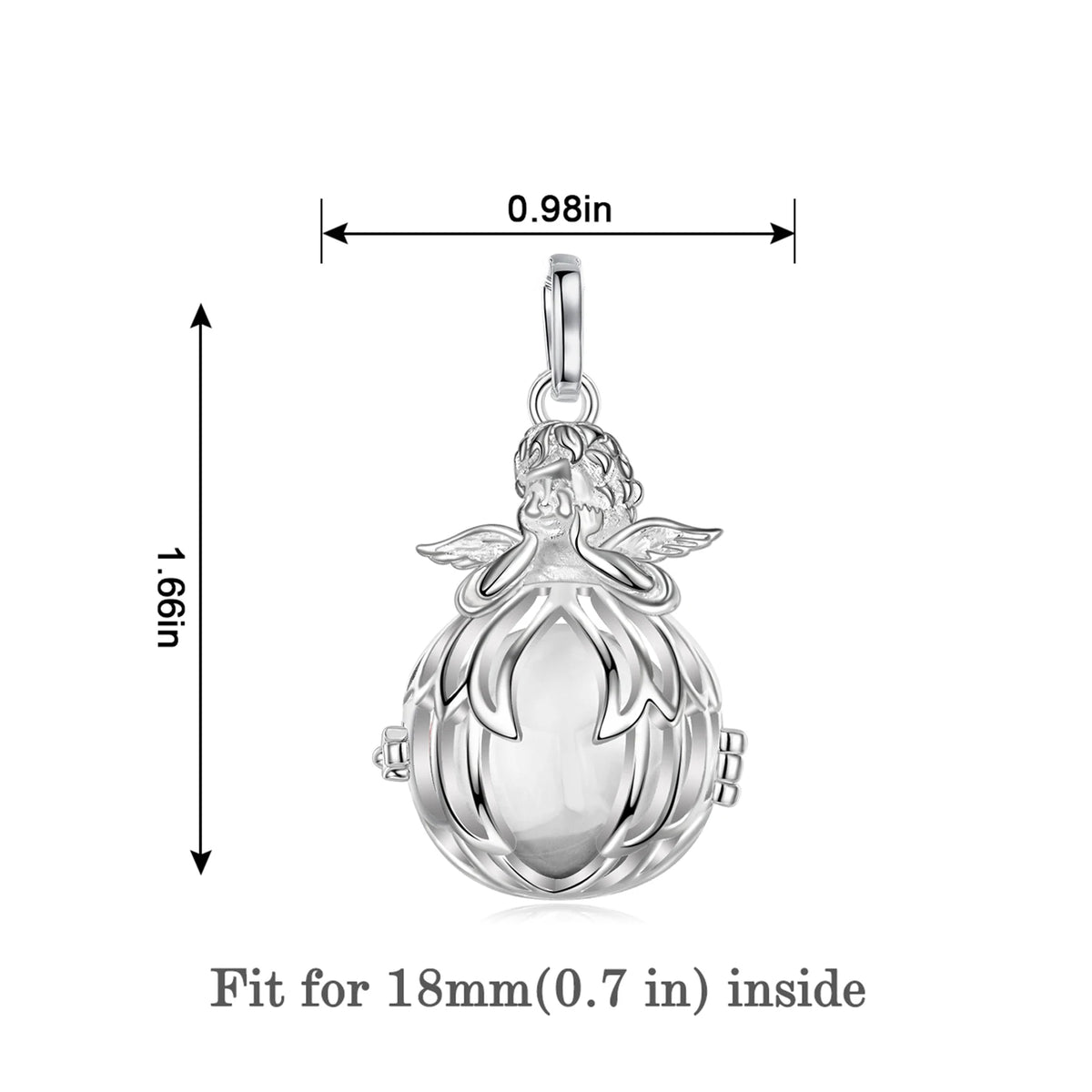 Angel Wings Urn Cremation Pendant Necklace | Various Colours