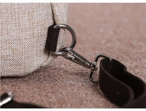 Cute Light Weight Cotton Fabric Ethnic Back Pack With Flower Design