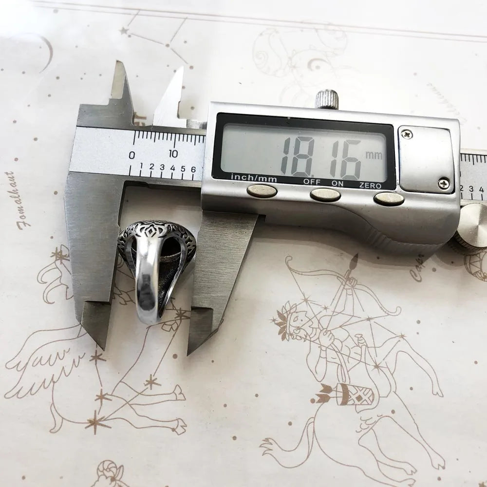 Powerful Bohemian Finger Ring With Brown Oval Stone | Various Sizes