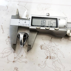 Powerful Bohemian Finger Ring With Brown Oval Stone | Various Sizes