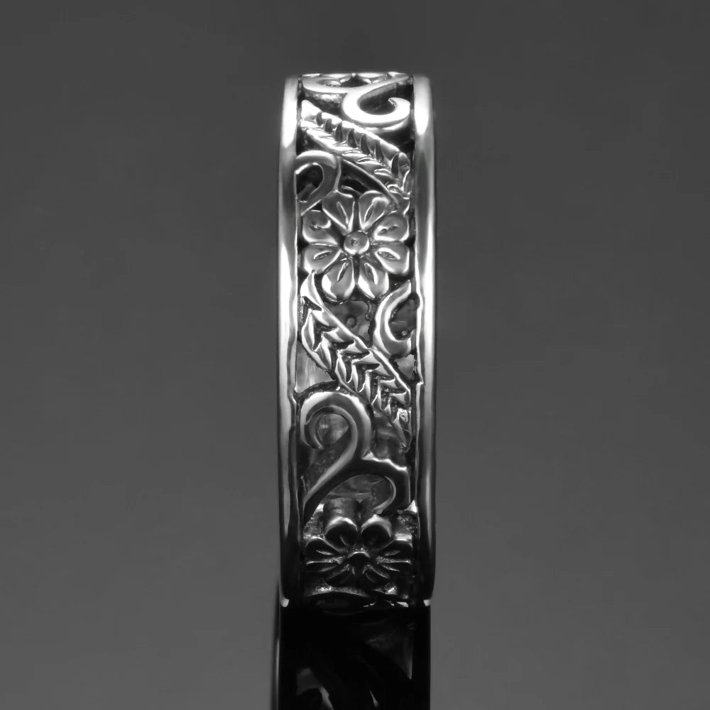 925 Silver Forest Goddess Finger Ring | Sizes 6-10