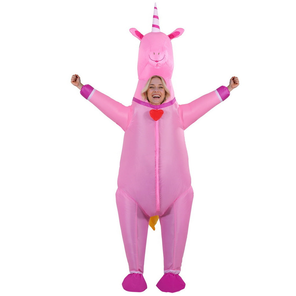 Inflatable Unicorn Costume | Adult Blow-Up Fancy Dress Party Suit | Halloween & Cosplay Outfit