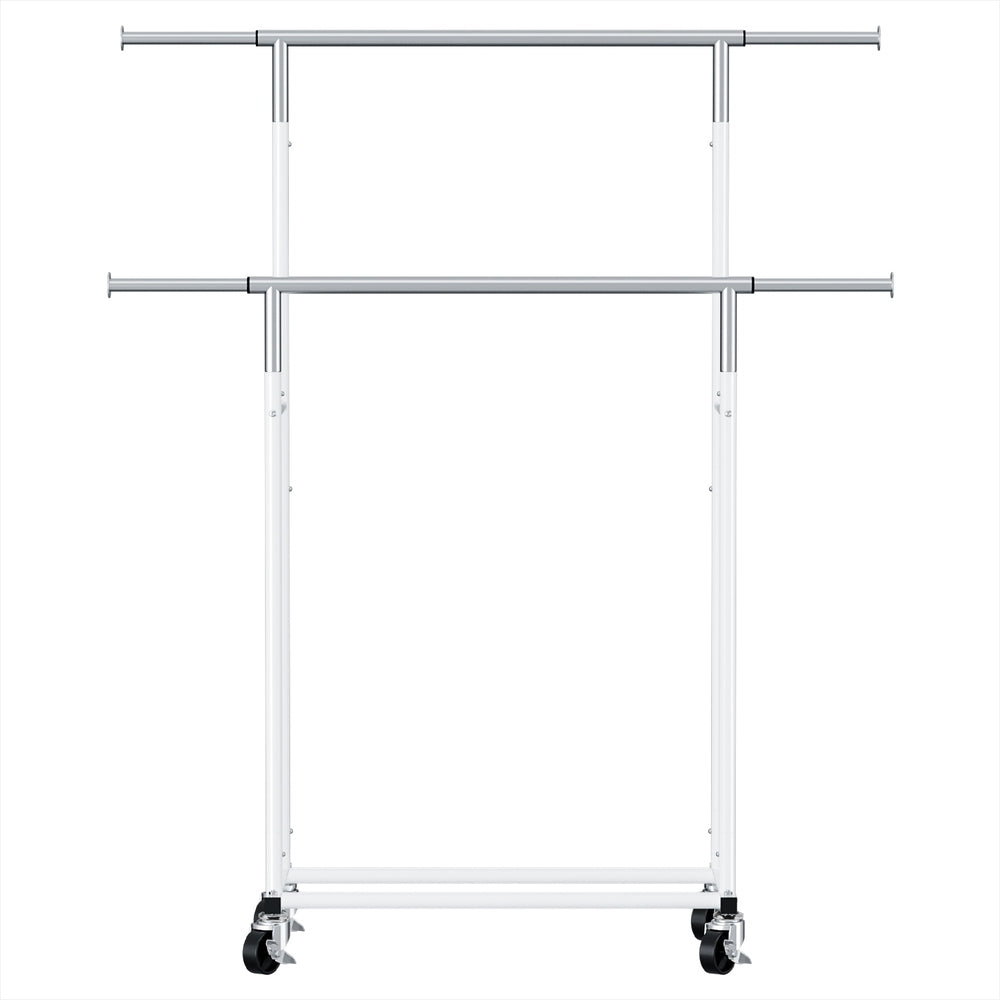 Artiss Clothes Rack | Double Rod | Coat Stand Airer | Adjustable Hanger