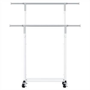 Artiss Clothes Rack | Double Rod | Coat Stand Airer | Adjustable Hanger
