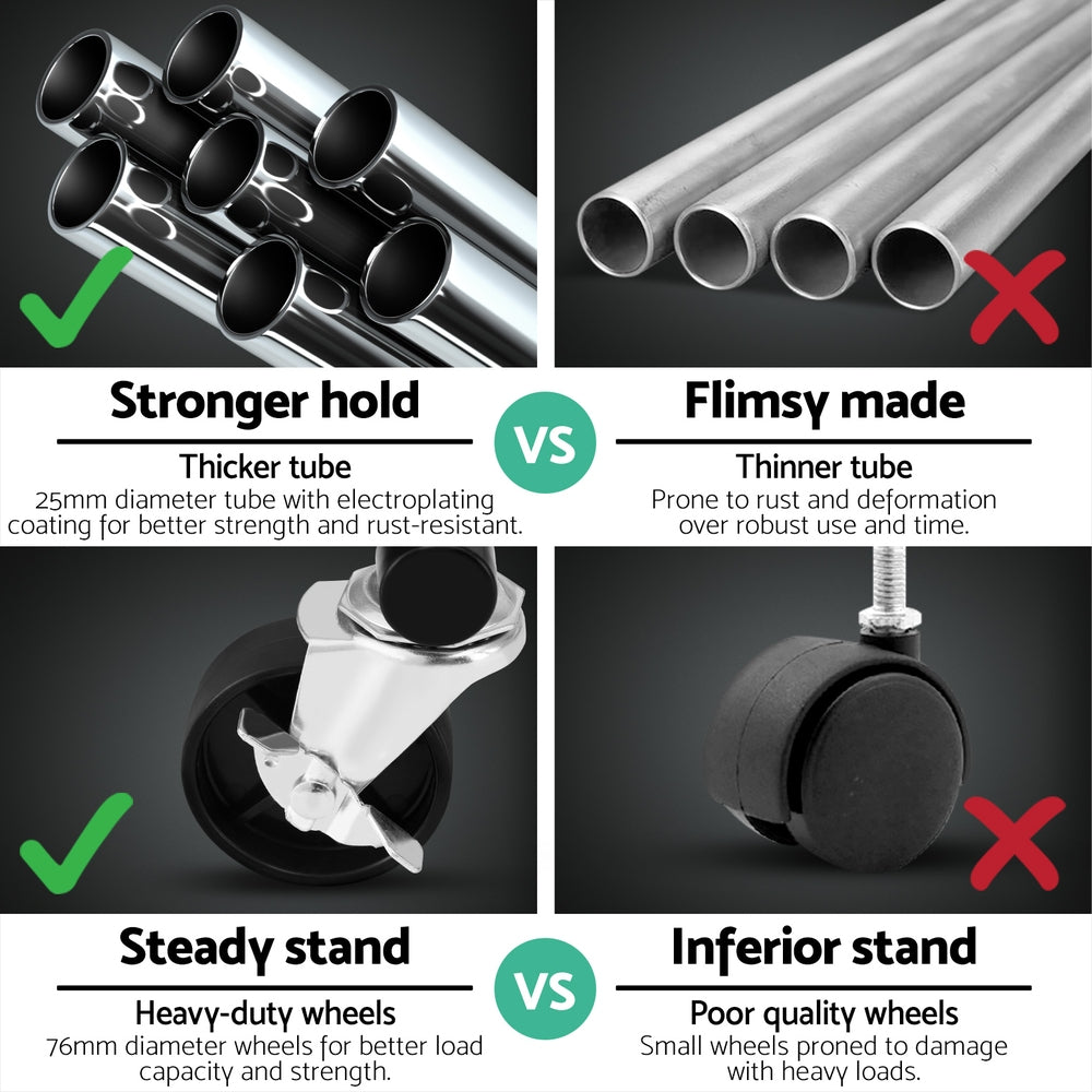 Artiss Clothes Rack | Airer Rail | Adjustable Coat Stand Hanger