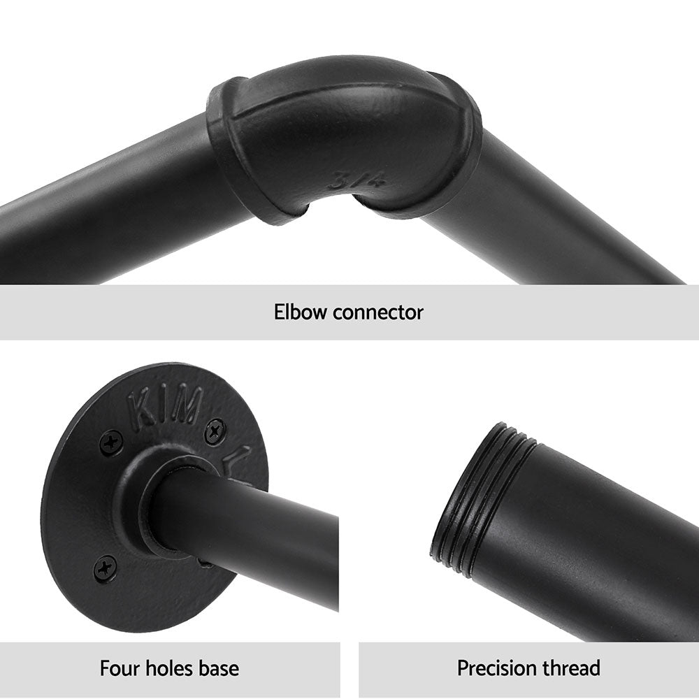 Clothes Rack | Floating Shelf | Metal Finish