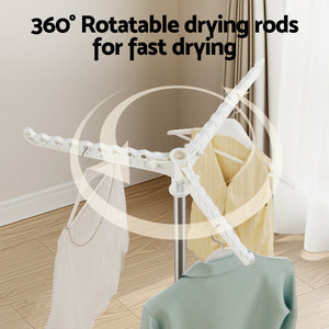 Clothes Airer Rack | 2 Tier | Rotatable Hanger | Foldable