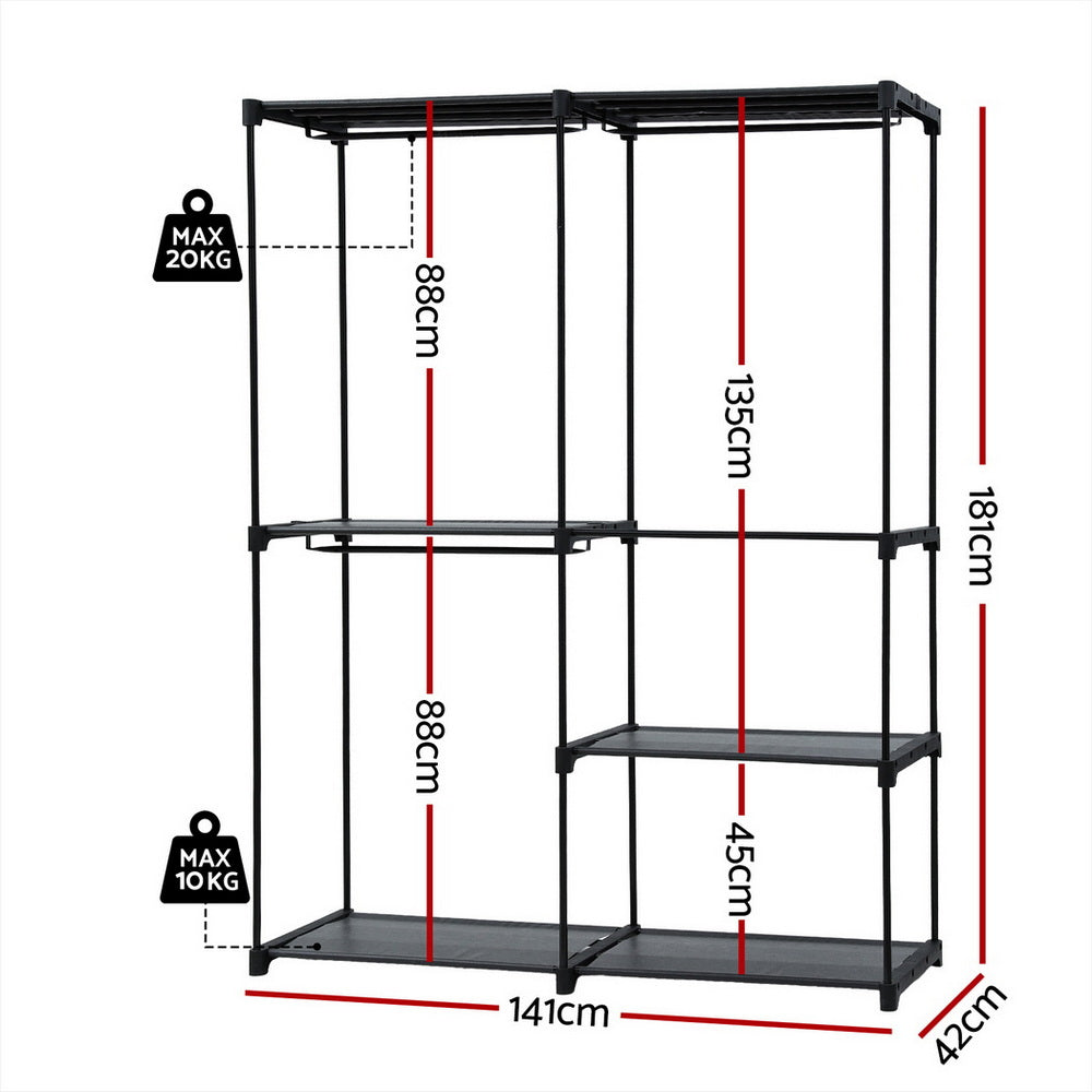 Clothes Rack Wardrobe | 181cm Height | Garment Stand