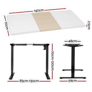 Artiss Motorised Standing Desk | Sit Stand Desks | 140CM