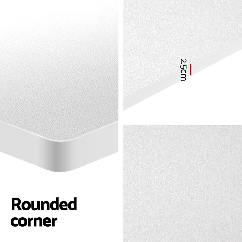 Electric Standing Desk | 120 cm | Office Table with Storage Shelf & Drawer