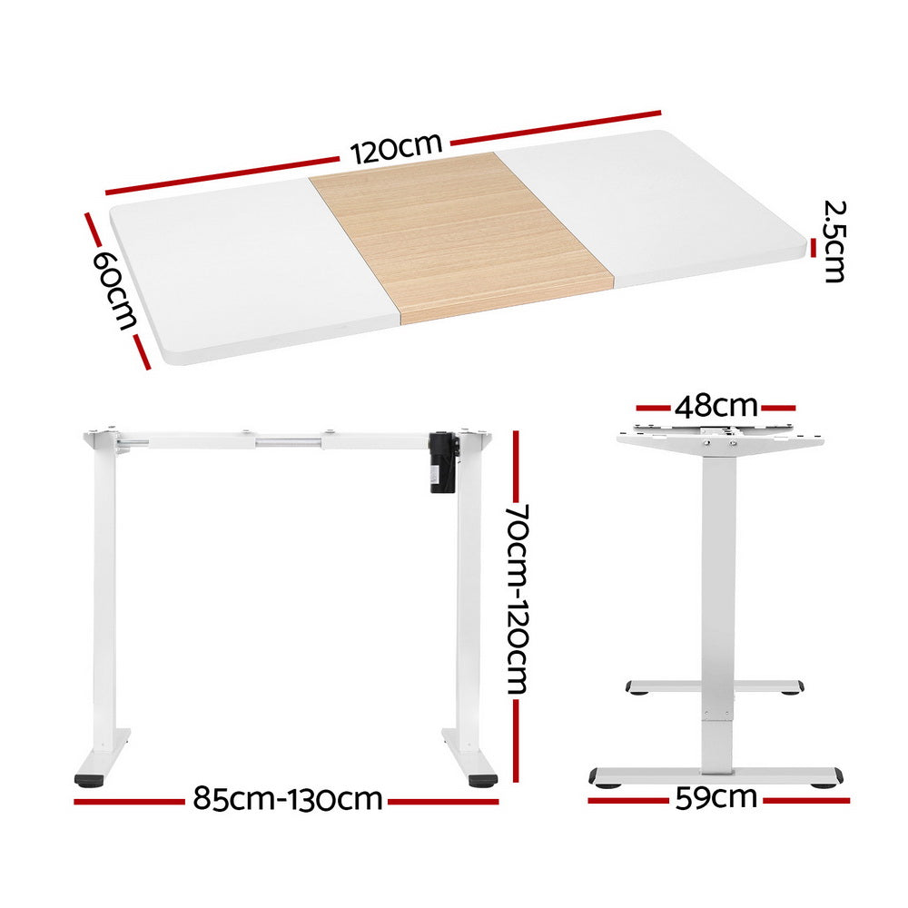 Artiss Standing Desk | Motorised Sit Stand Desk | 120CM