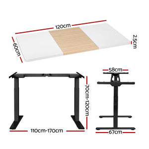 Artiss Standing Desk | Motorised Electric Dual Motor | 120CM