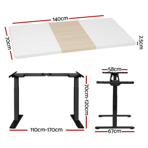 Artiss Standing Desk | Motorised Electric Dual Motor | 140CM