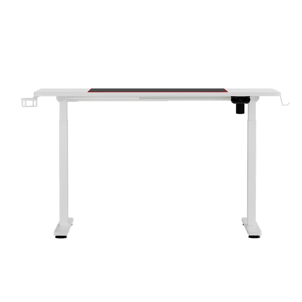 Standing Desk | Motorised Gaming Desks | White | 140CM