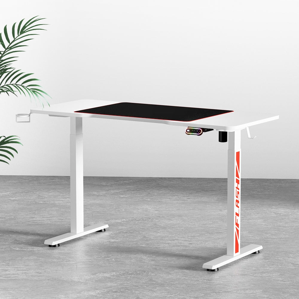 Standing Desk | Motorised Gaming Desks | White | 140CM