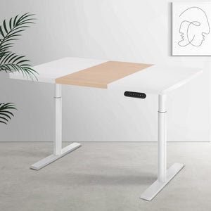 Artiss Standing Desk | Motorised Electric Dual Motor Splice | White Pine | 120CM