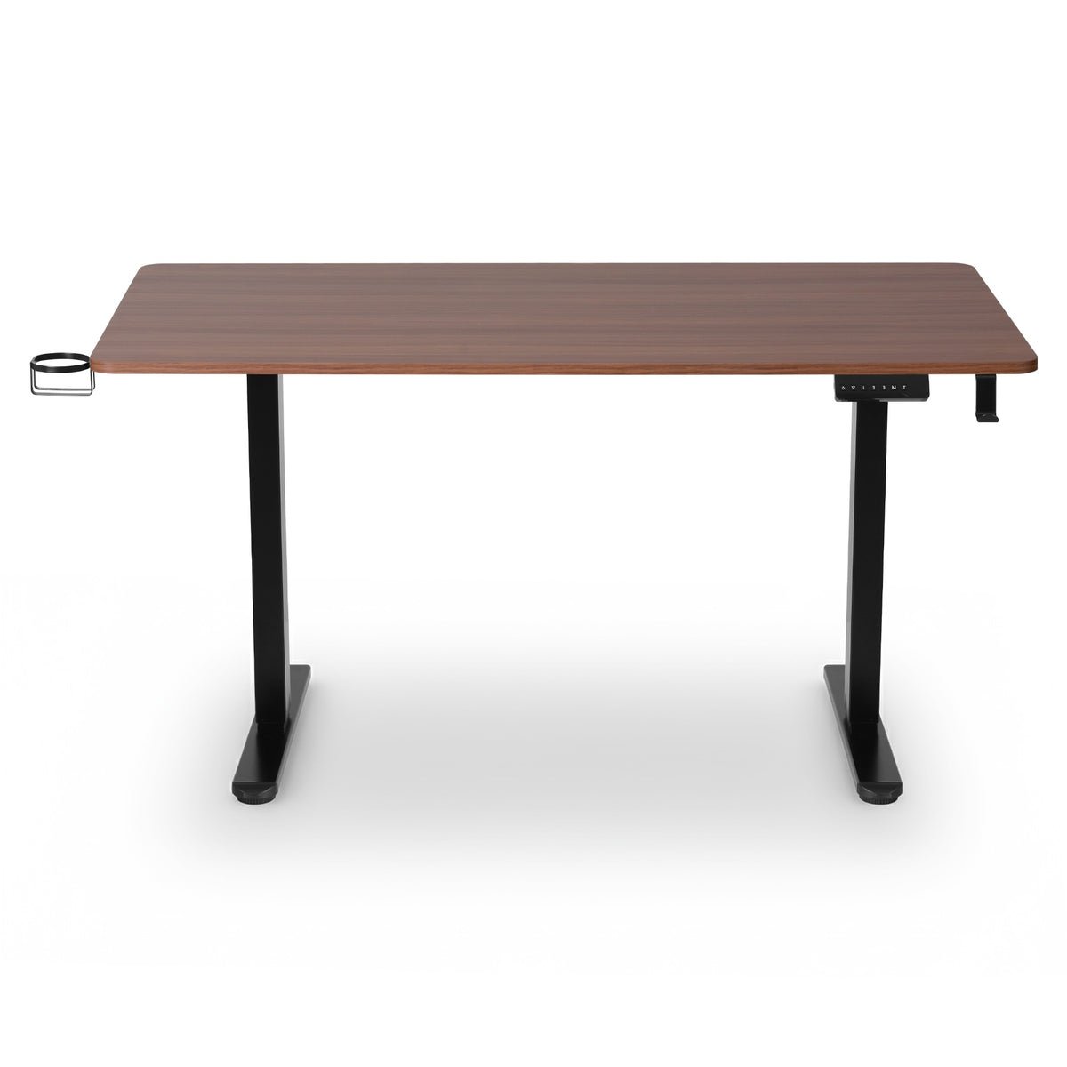 Motorised Standing Desk | Dual Motor Electric | 140cm | Walnut Finish
