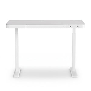 Electric Standing Desk | 120cm | Drawer Included | White