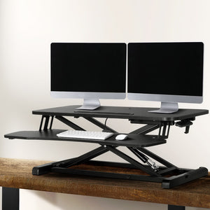 Standing Desk Riser | Height Adjustable | Black | 80CM