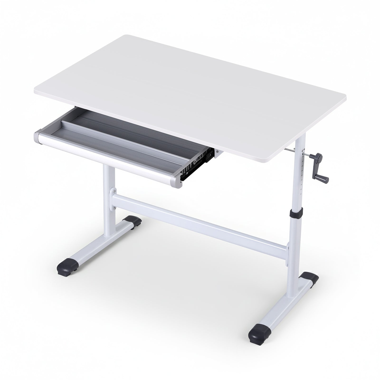 Standing Desk | Height Adjustable | 100cm Workstation | White