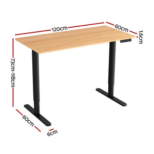 120CM Artiss Electric Standing Desk | Sit Stand Desk | Home Office | Computer Desk
