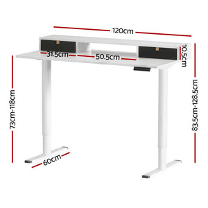 Artiss Electric Standing Desk | Sit Stand Desks | 120CM