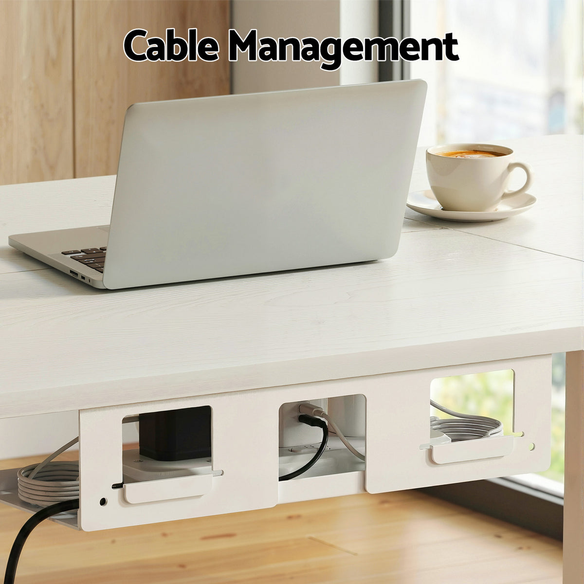 Electric Standing Desk | 140cm | Height Adjustable | Motorised | Drawer