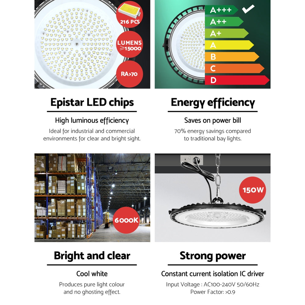 Leier | High Bay Light | LED 150W | Industrial Lamp | Workshop Warehouse Factory Lights