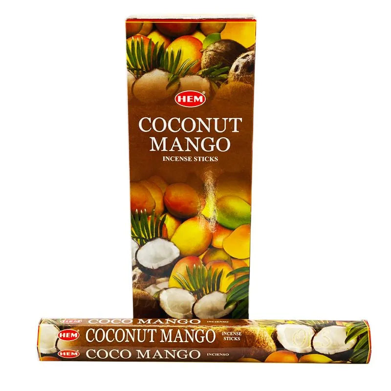 HEM Coconut Mango Incense Sticks - 120 Sticks