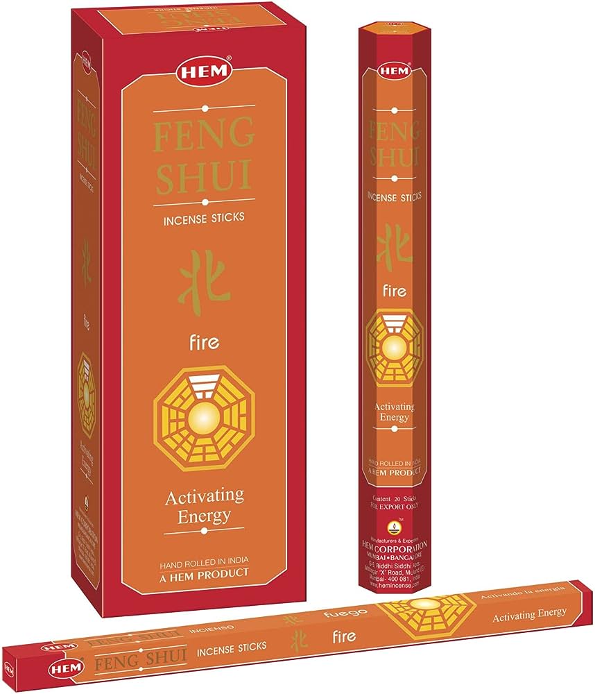HEM Feng Shui Fire Incense Sticks - 120 Sticks