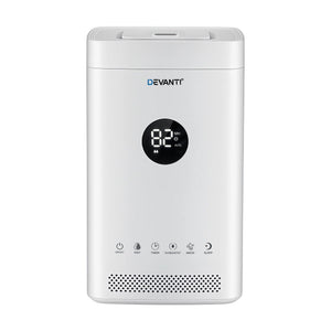 Devanti Ultrasonic Humidifier Air Purifier Top Fill Auto Humidity 3.5L White
