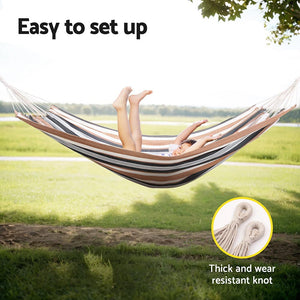 Hammock Bed | Outdoor Camping Hammocks | Beige Grey