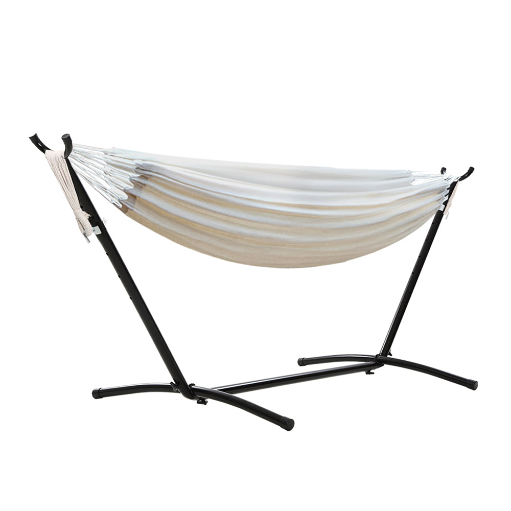 Hammock Bed | Camping Chair | Outdoor Lounge | Single Cotton | With Stand