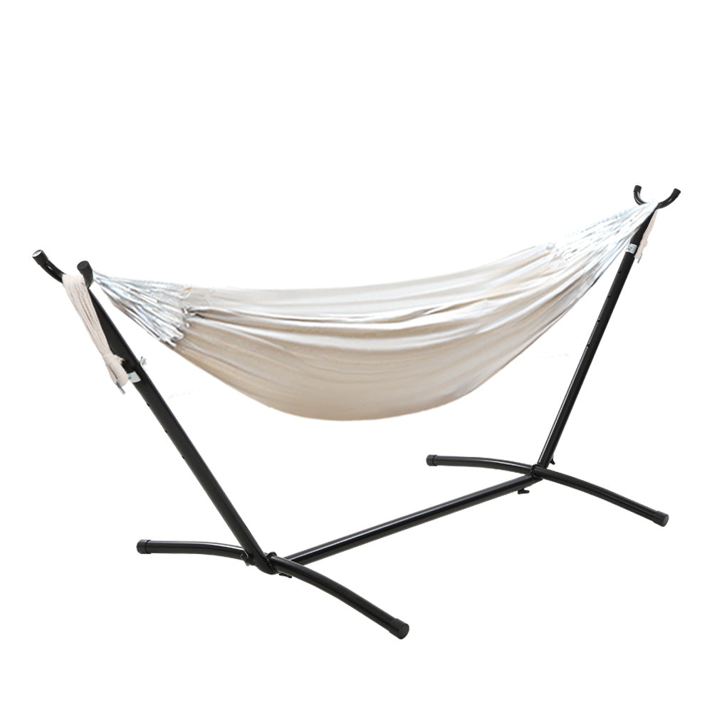 Hammock Bed | Camping Chair | Outdoor Lounge | Single Cotton | With Stand