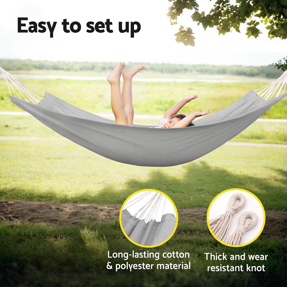 Hammock Bed | Travel Bag | Outdoor Lounge Chair | Grey