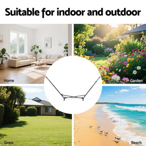Hammock Bed with Stand | Heavy Duty Steel Frame | Indoor & Outdoor Use