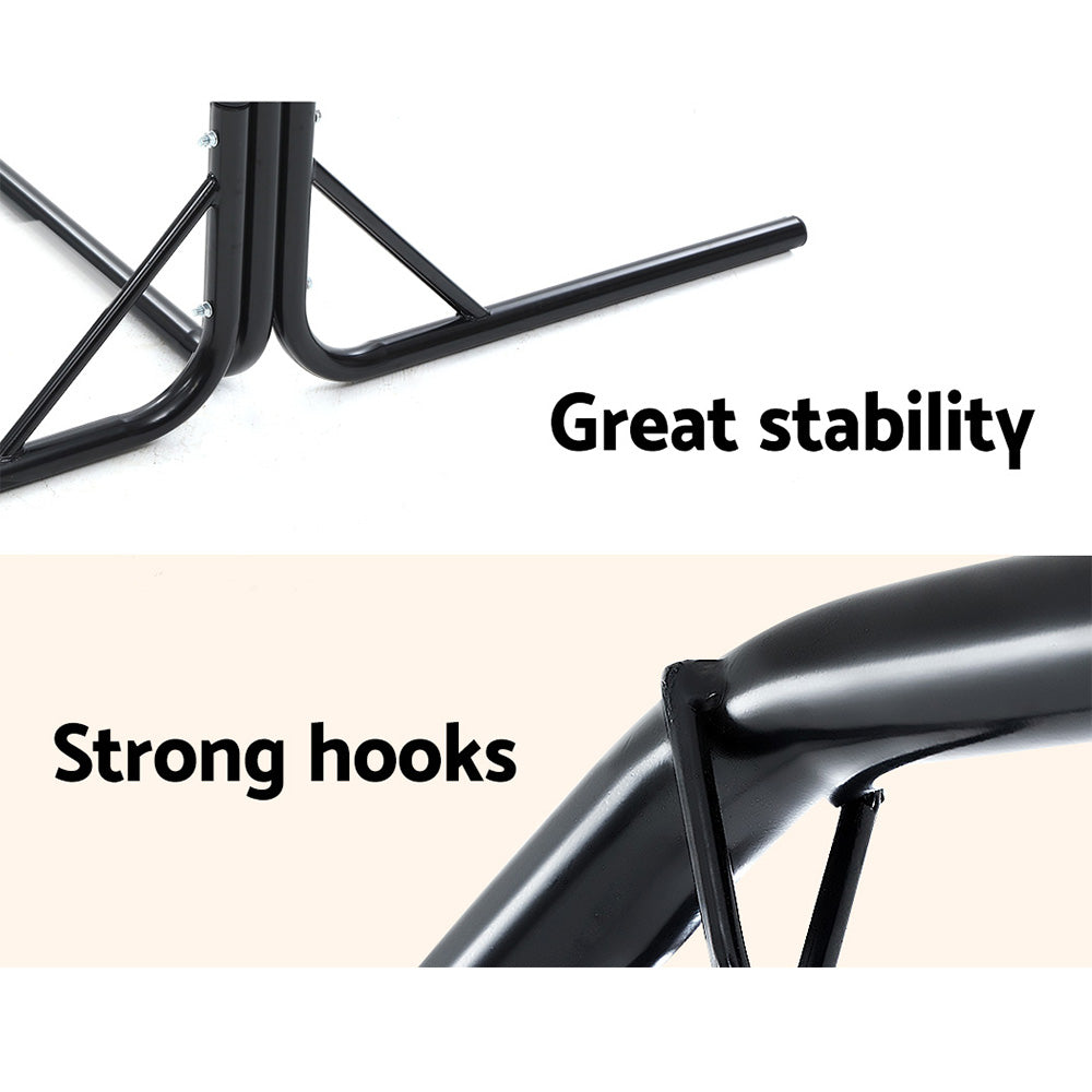 Gardeon Outdoor Hammock Chair | w/Stand | Swing Hanging Hammock | Garden | Cream