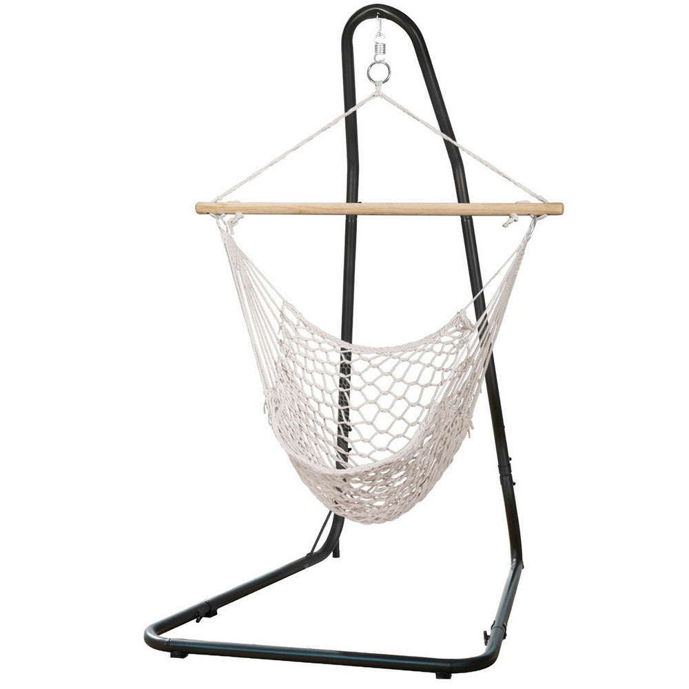 Hammock Hanging Chair | Heavy Duty Steel Stand | Outdoor Swing Chair | Garden Relaxation Seat