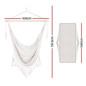 Hammock Chair | Swing | Camping Mesh | Cream