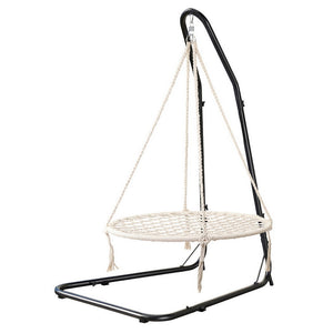 Hammock Hanging Chair | Steel Stand Frame | Patio & Garden Swing Chair | Weatherproof