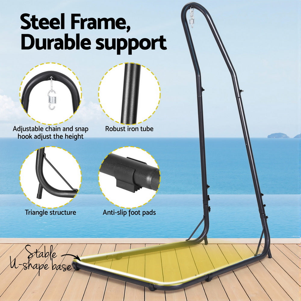 Hammock Chair + Steel Stand | Heavy Duty Outdoor Set