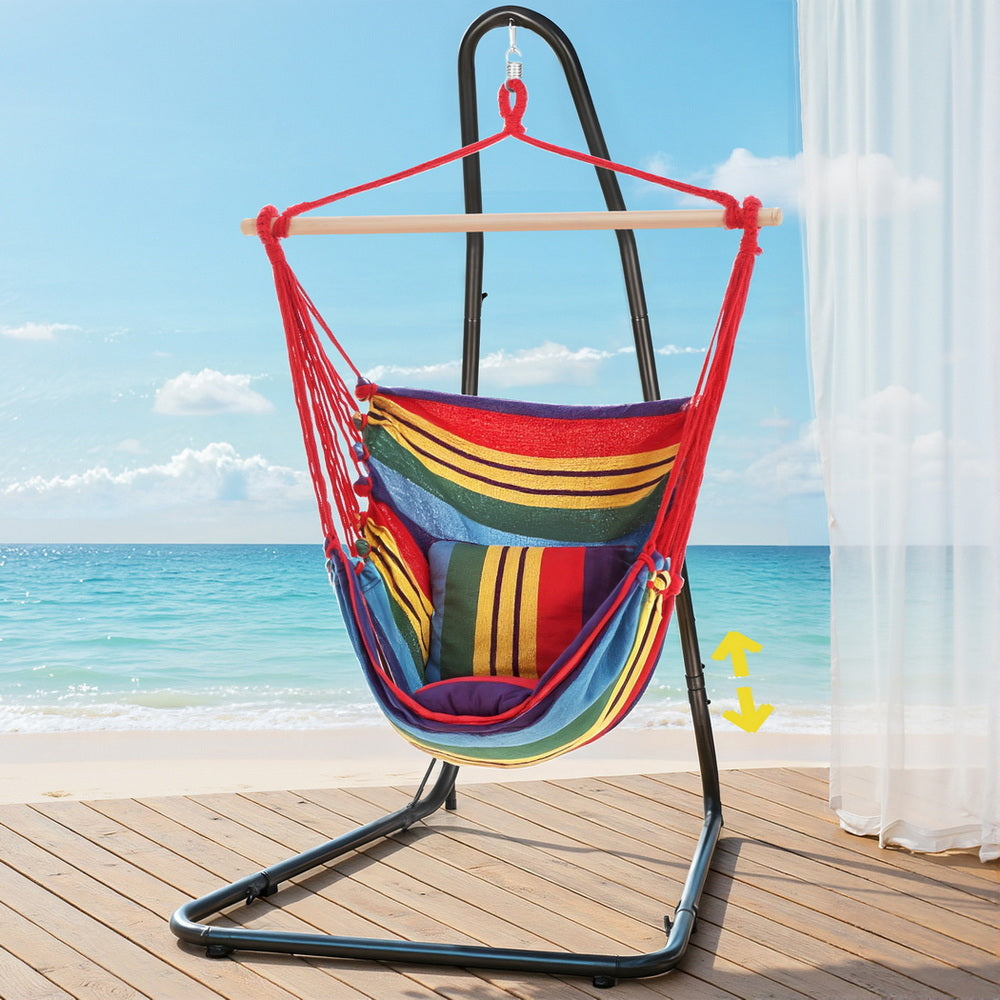Hammock Chair + Steel Stand | Heavy Duty Outdoor Set
