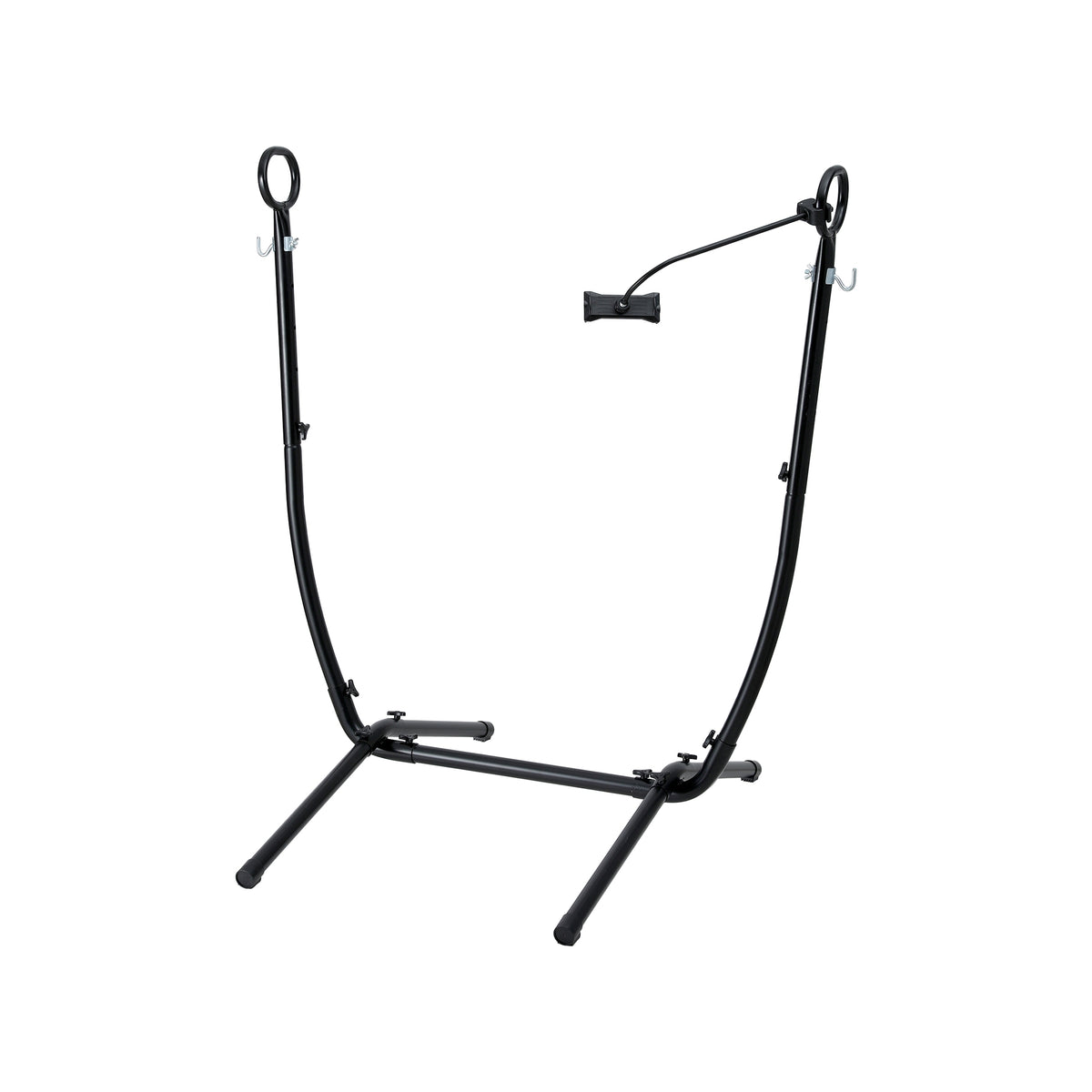 Hammock Chair Stand | Iron Frame | Phone Holder | Black