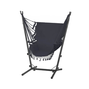 Gardeon Hammock Chair | Outdoor Camping Hanging | Stand | Grey