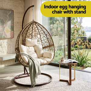 Brown Garden Hanging Swing Chair