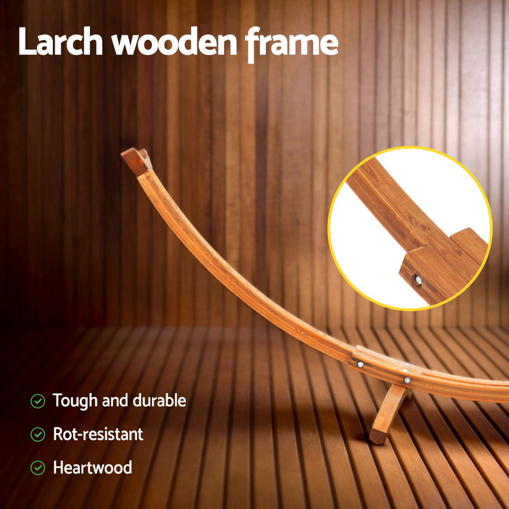 Hammock Bed | Stand Larch Wood | 315cm Length