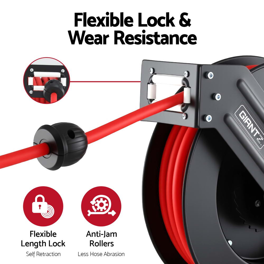 Giantz Air Hose Reel | Retractable | 3/8 IN x 15m | 300PSI