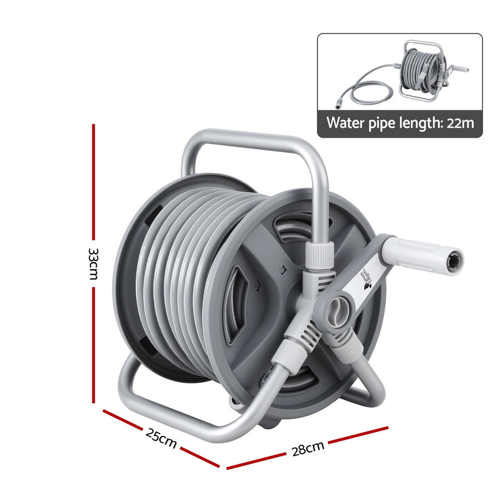 Retractable Garden Hose Reel | 20m | 1/2" Heavy Duty Hose | Auto Rewind