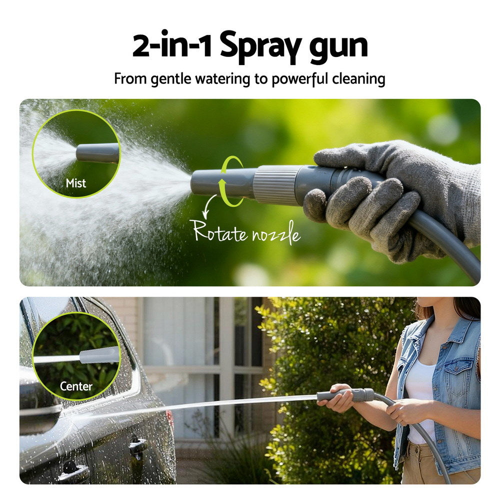 Retractable Garden Hose Reel | 20m | 1/2" Heavy Duty Hose | Auto Rewind