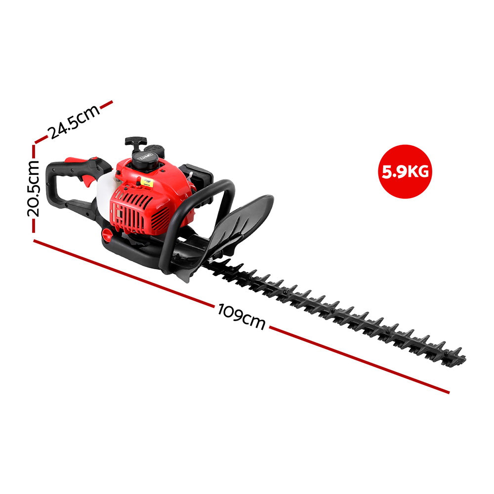 Petrol Hedge Trimmer | 25.4CC | 24" Dual Blade | Tree & Grass Garden Tool